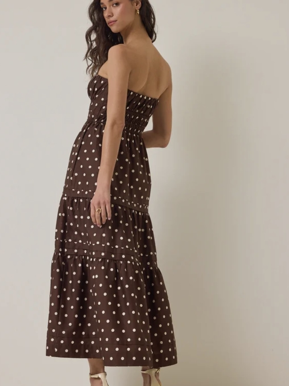 Johanna Strapless Polka Dot Maxi Dress 🤩 - Picture 4 of 8